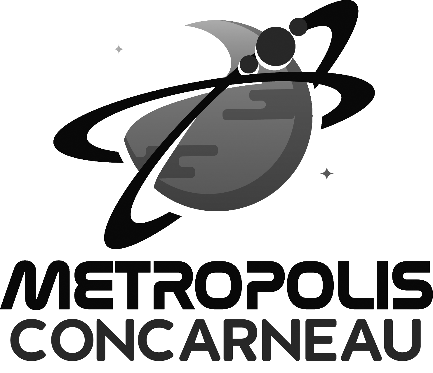 Logo Metropolis Fond Noir Foncé Concarneau